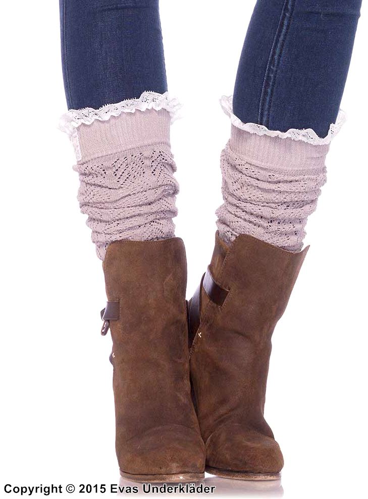 Crochet slouch socks